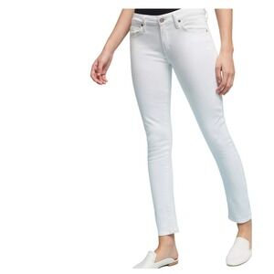 Citizens of‎ Humanity White Denim Arielle Mid-Rise Slim Jeans - Size 26